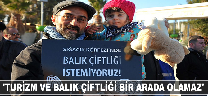 İzmirliler, Sığacık'ta kurulacak balık çiftliğine tepki gösterdi