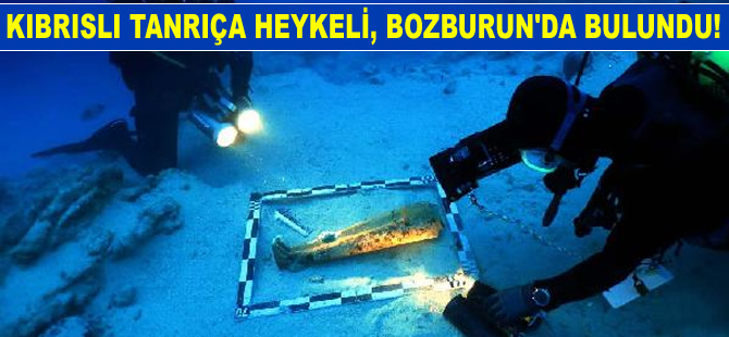 Deniz arkeologları, Bozburun'da tanrıça heykeli buldu