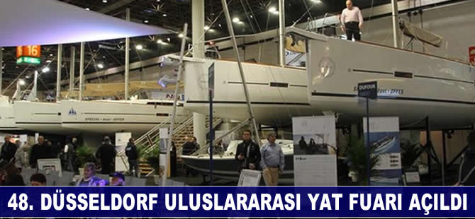 48. Düsseldorf Uluslararası Yat Fuarı açıldı
