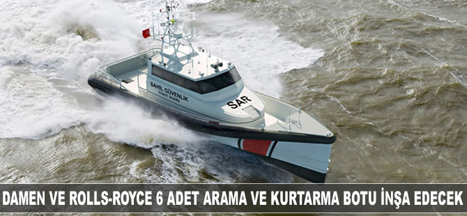 Damen, Sahil Güvenlik Komutanlığı için 6 adet arama kurtarma botu inşa edecek