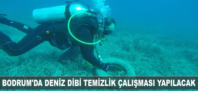 Bodrum'da deniz dibi temizlik çalışması yapılacak