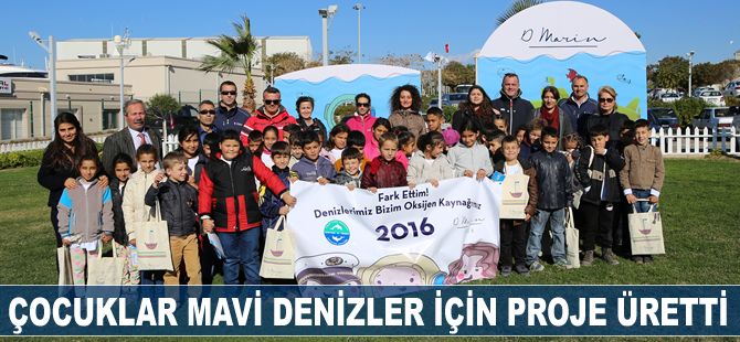 Çocuklar mavi denizler için proje üretti