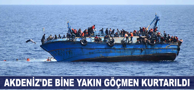 Akdeniz'de bine yakın sığınmacı kurtarıldı