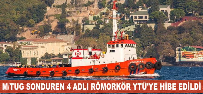 M/TUG Söndüren 4 Yıldız Teknik Üniversitesi'ne hibe edildi