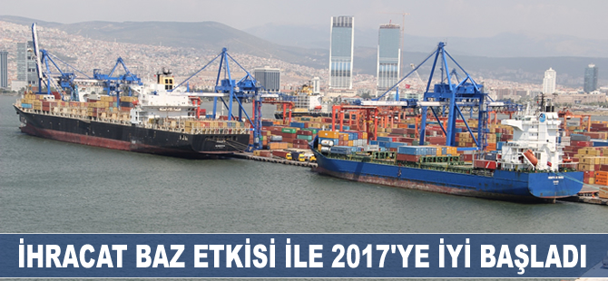 İhracat baz etkisiyle 2017’ye iyi başladı