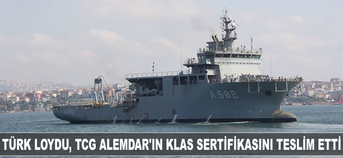 Türk Loydu, TCG Alemdar'ın klas sertifikasını teslim etti