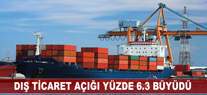 Dış ticaret açığı yüzde 6.3 büyüdü