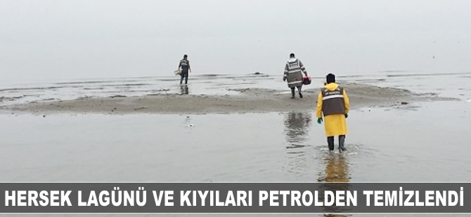 Med Marine, Hersek lagünü ve kıyılarını petrolden temizledi