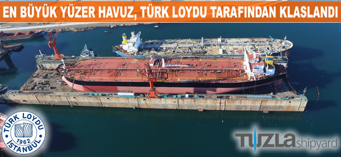 Dünyanın en büyük betonarme yüzer havuzu, Türk Loydu tarafından klaslandı