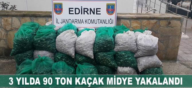 3 yılda 90 ton kaçak midye yakalandı