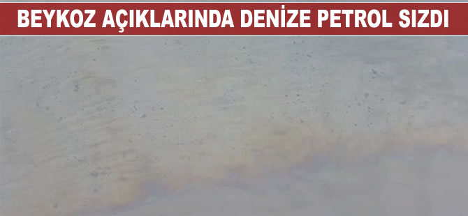Beykoz açıklarında denize petrol sızdı