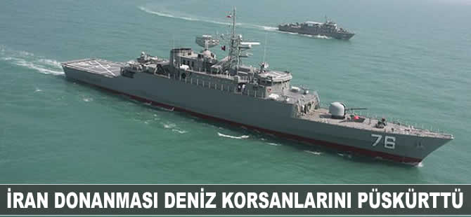 İran donanması deniz korsanlarını püskürttü