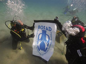 Bodrum'da denizden 150 kilo çöp çıktı