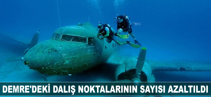 Demre'deki dalış noktalarının sayısı azaltıldı