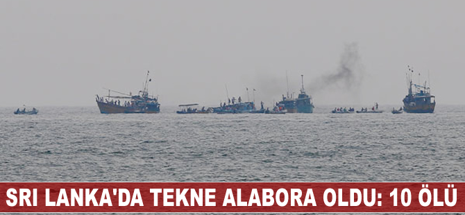Sri Lanka'da tekne alabora oldu: 10 ölü