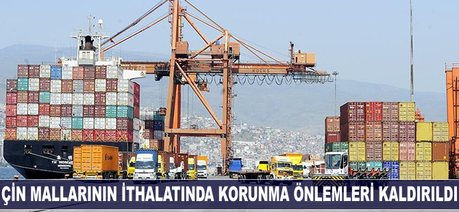 Çi̇n mallarının ithalatında korunma önlemleri kaldırıldı