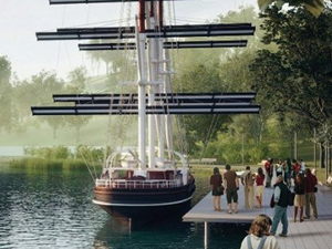 Denizi olmayan kente gemi geliyor