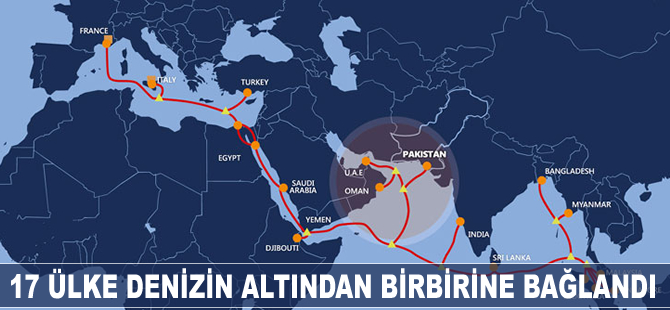 17 ülke deniz altından birbirine bağlandı