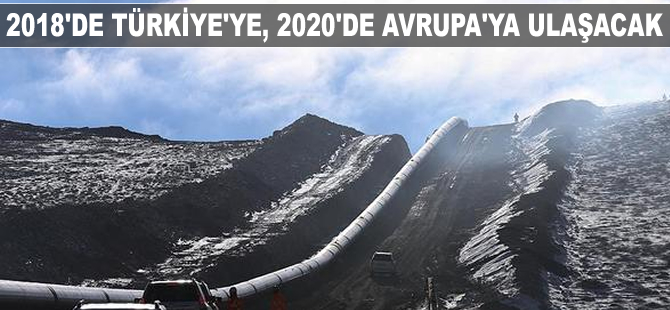 Azerbaycan doğalgazı, 2018'de Türkiye'ye 2020'de Avrupa'ya ulaşacak