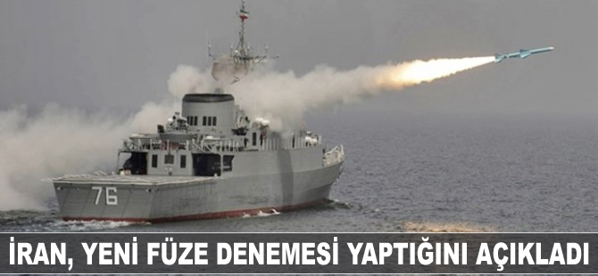 İran, yeni füze denemesi yaptığını açıkladı