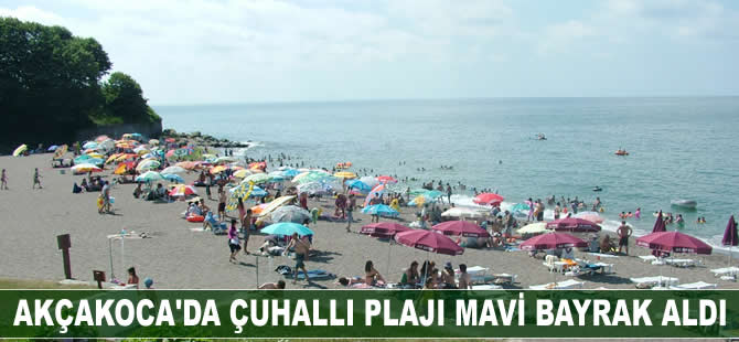 Akçakoca'da Çuhallı Plajı Mavi Bayrak aldı