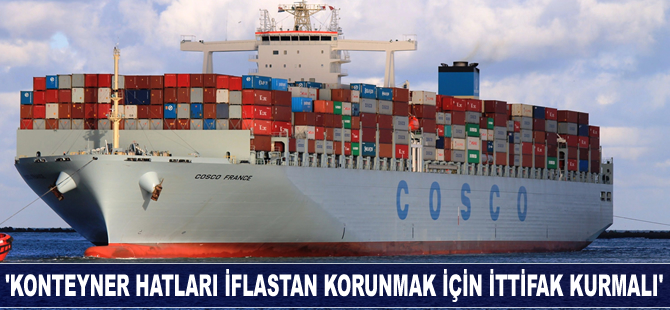 'Konteyner hatları iflastan korunmak için ittifak kurmalı'