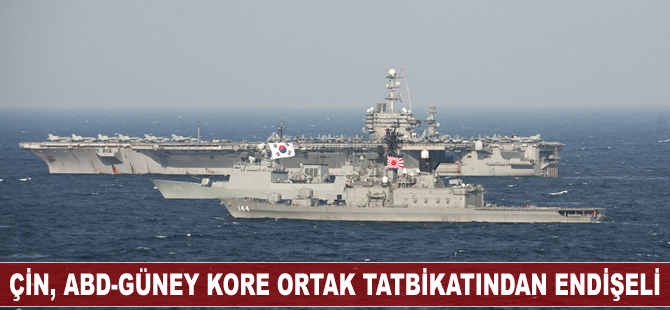 Çin, Abd-Güney Kore ortak tatbikatından endişeli