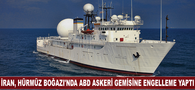 İran, Hürmüz Boğazı'nda ABD askeri gemisine engelleme yaptı                        ⁠⁠