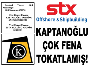 Kaptanoğlu Holding'in tasfiyesinin altından, STX Tersanesi'ne olan 6 milyon dolar borç çıktı