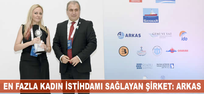 Arkas, ''En Fazla Kadın İstihdamı Sağlayan Denizci Şirket'' ödülünü aldı