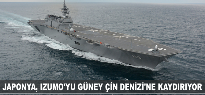 Japonya, en büyük savaş gemisini Güney Çin Denizi'ne kaydırıyor
