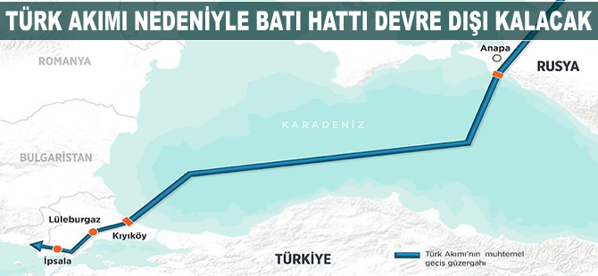 Türk Akımı nedeniyle Battı Hattı devre dışı kalacak