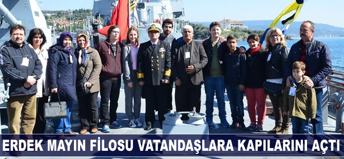 Erdek Mayın Filosu Komutanlığı vatandaşlara kapılarını açtı