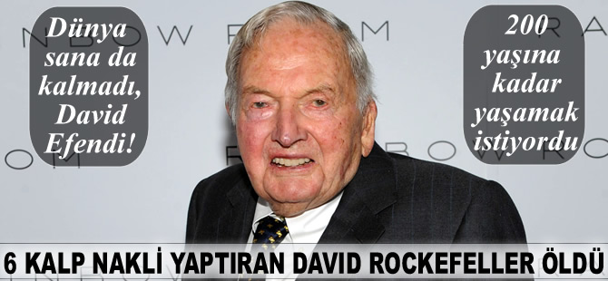 ABD'li ünlü milyarder David Rockefeller öldü