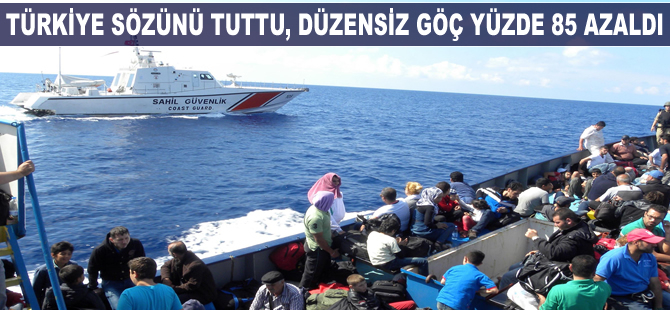 Türkiye sözünü tuttu, düzensiz göç büyük oranda durdu