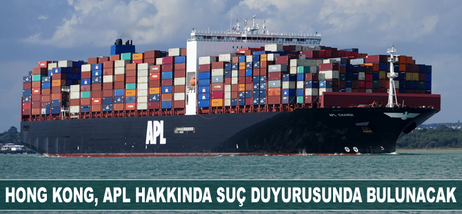 Hong Kong, askeri araç taşıyan APL hakkında suç duyurusunda bulunacak