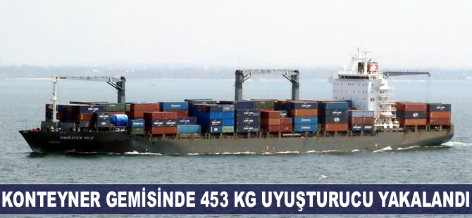 Kolombia'da konteyner gemisinde 453 kg uyuşturucu yakalandı