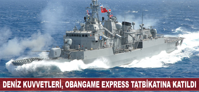 Türk Deniz Kuvvetleri, Obangame Express tatbikatına katıldı
