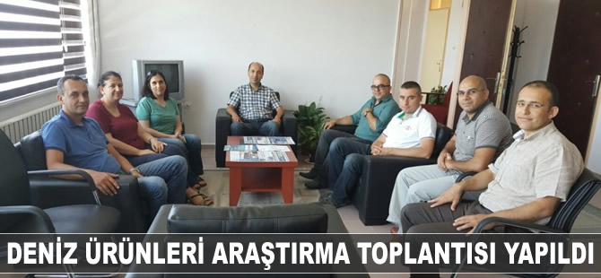 Deniz ürünleri araştırması toplantısı yapıldı
