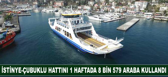 İstinye - Çubuklu feribot hattında bir haftada 8 bin 579 araç, 10 bin yolcu taşındı