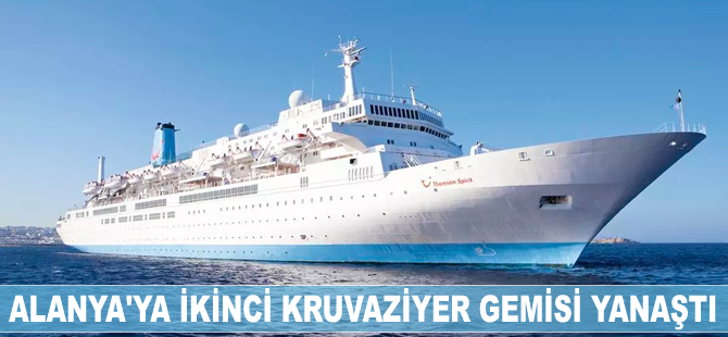 Alanya'ya ikinci kruvaziyer gemisi yanaştı