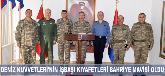 Deniz Kuvvetleri'nin işbaşı kıyafetleri bahriye mavisi oldu