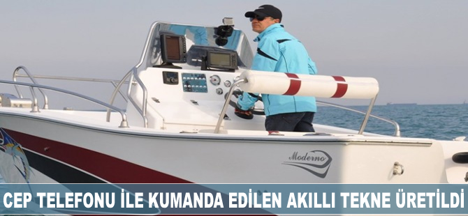 İki yıllık çalışma sonunda telefonla kumanda edilen akıllı tekne üretti