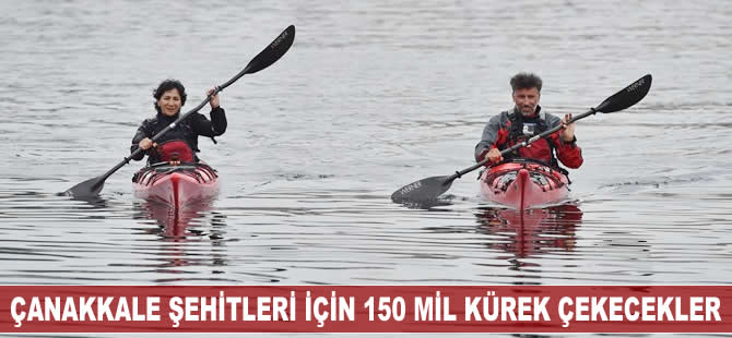Çanakkale şehitleri için 150 mil kürek çekecekler