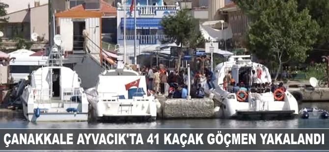 Çanakkale Ayvacık'ta 41 kaçak göçmen yakalandı