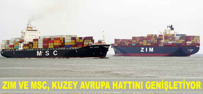 ZIM ve MSC, Kuzey Avrupa Hattı'nı genişletiyor