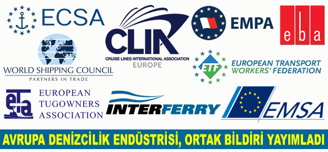 Avrupa Denizcilik Endüstrisi, ortak bildiri yayımlandı