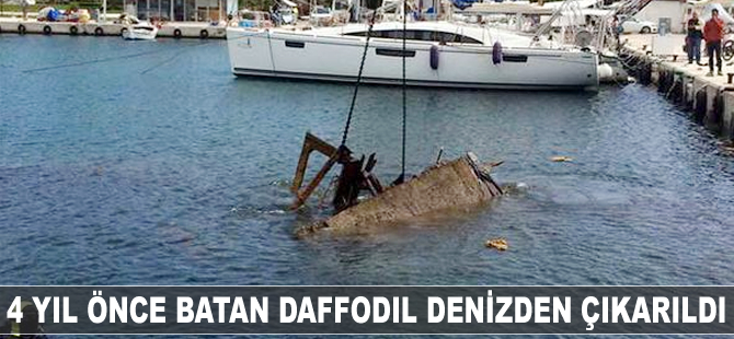 4 yıl önce batan Daffodil denizden çıkarıldı