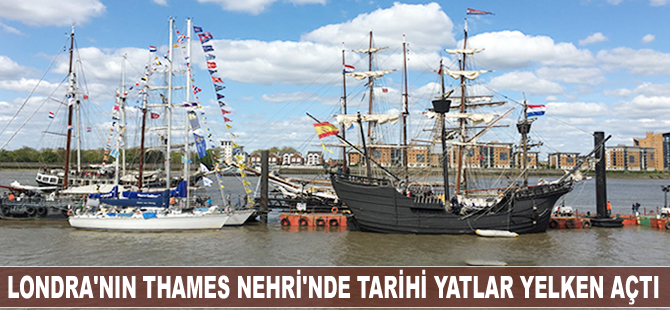 Tarihi yatlar Londra’da yelken açtı