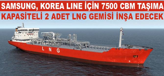 Samsung Tersanesi, KLC'ye 2 adet LNG gemisi inşa edecek